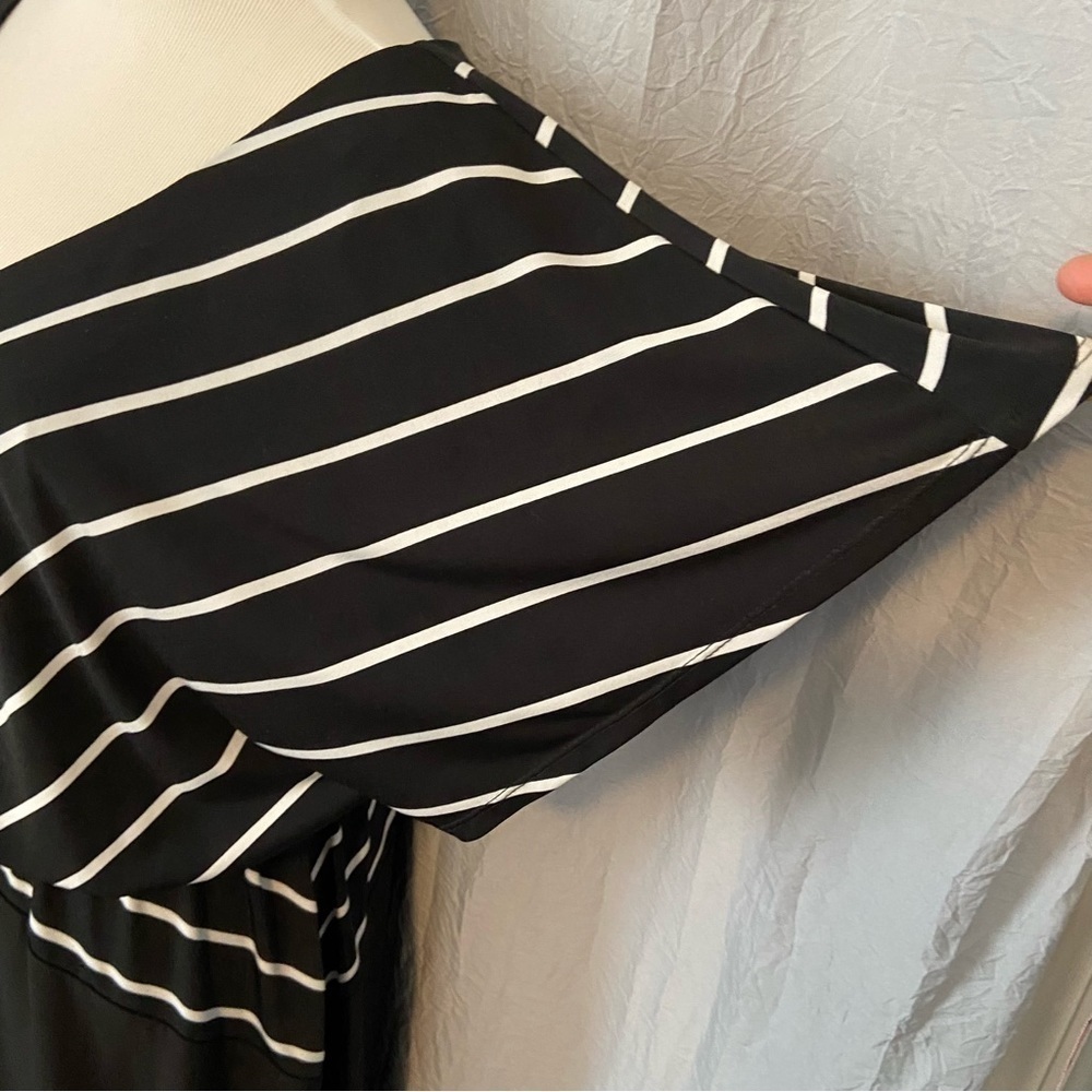 MSK black and white dress Size Large - Picture 7 of 7